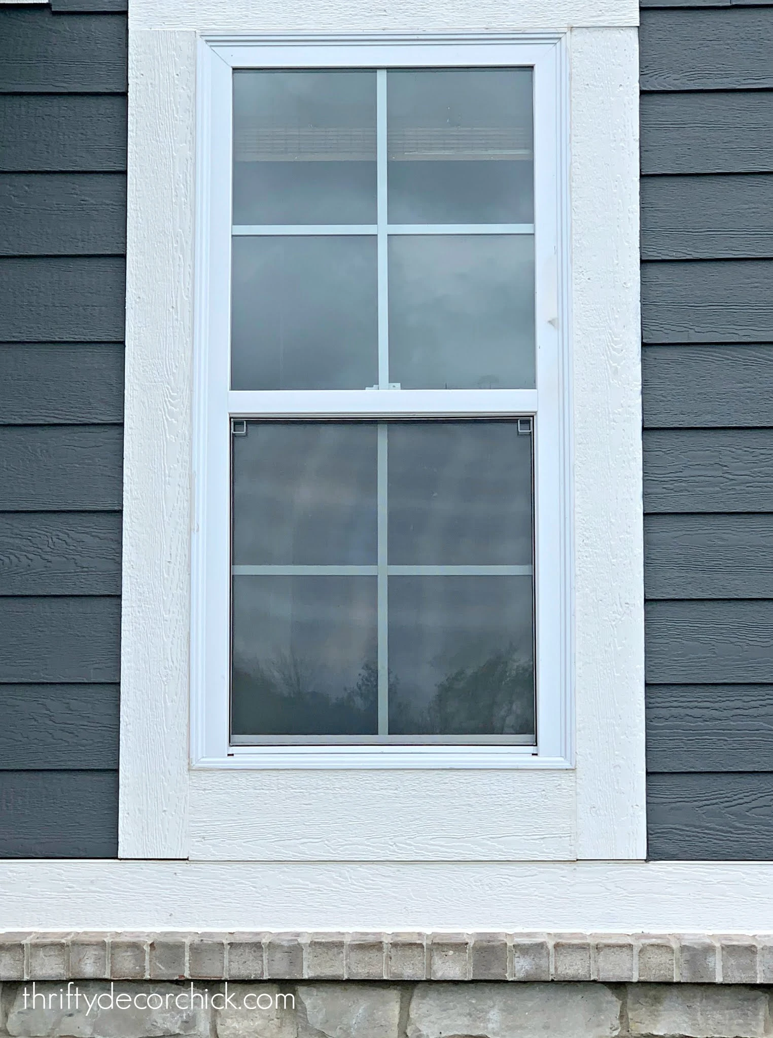 make a bathroom window private for cheap