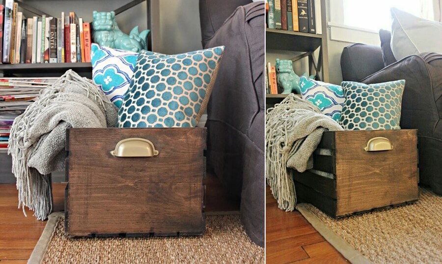 Pillow and Blanket Storage Bin