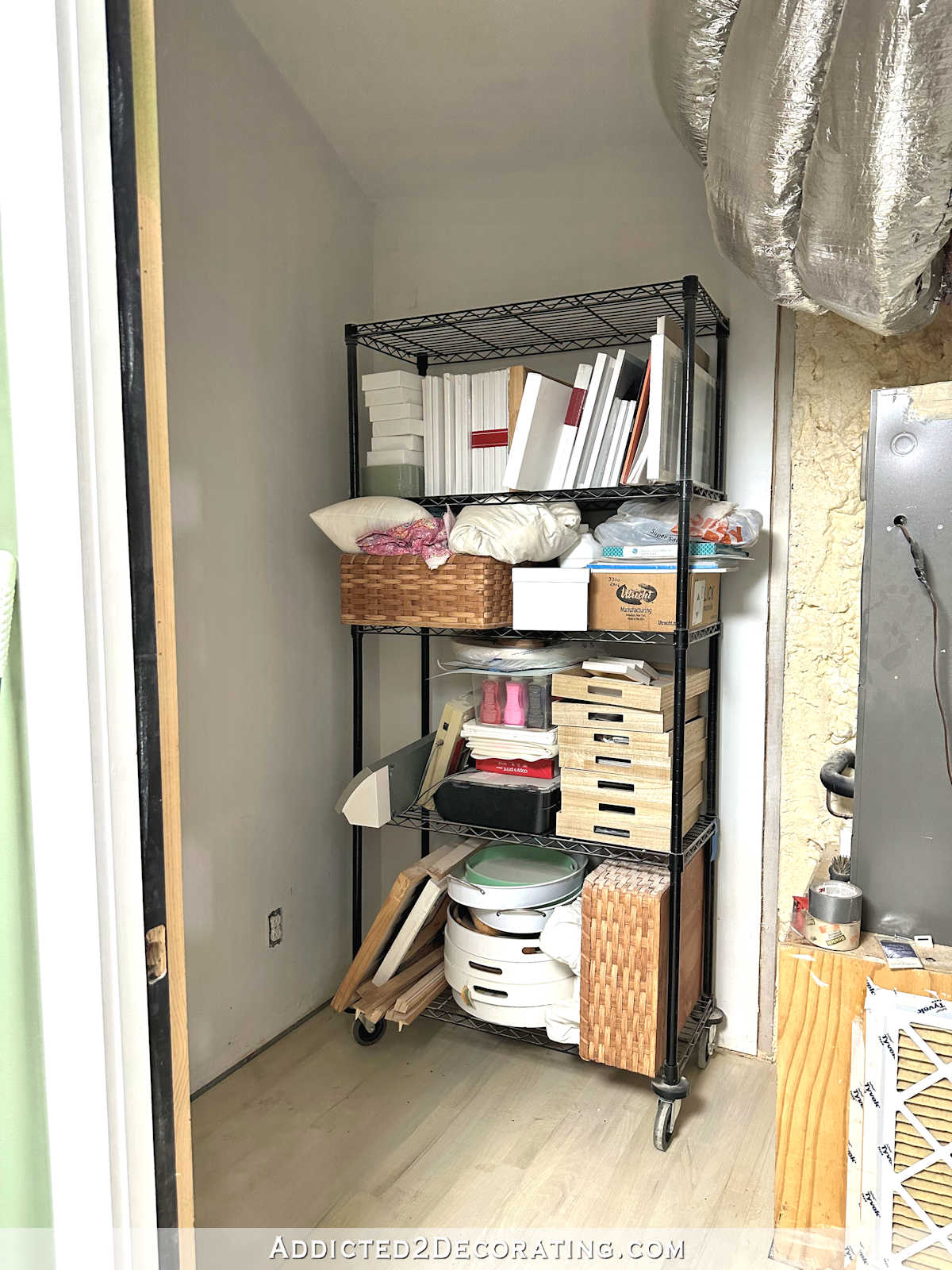 Studio Storage Closet Progress (And A Couple Of Treasures Found)