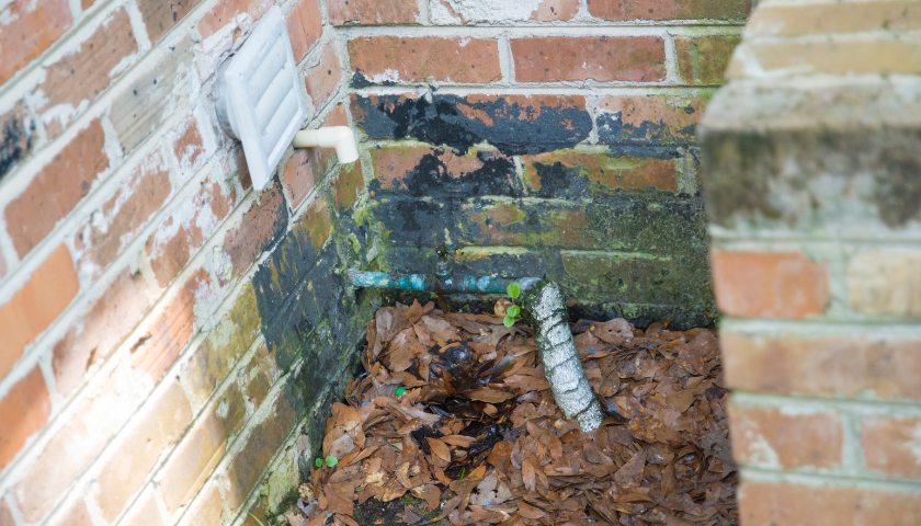 This image is of an outdoor dryer vent.