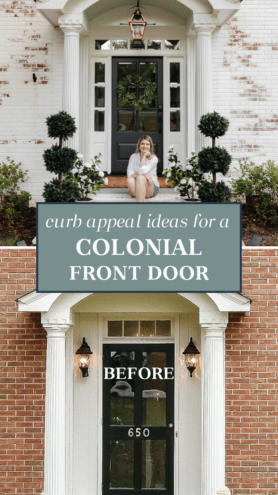 colonial front door decorating ideas