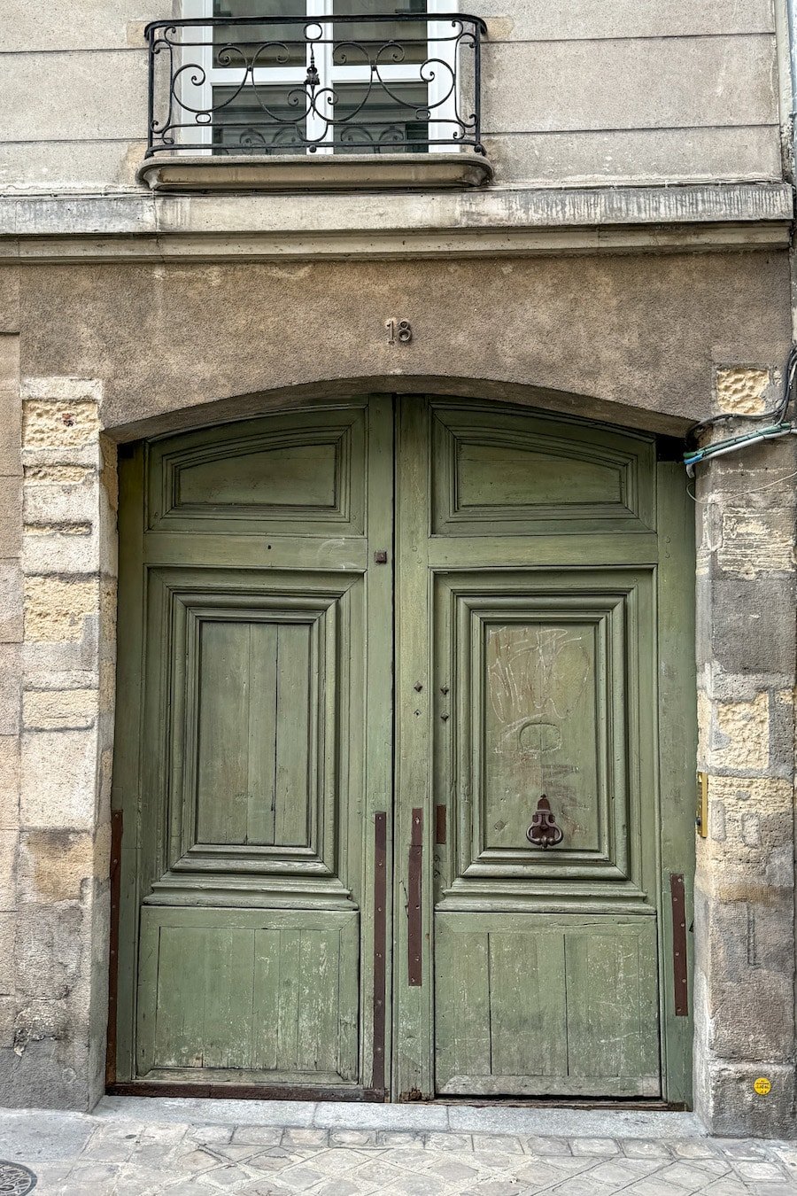 green front door paint color