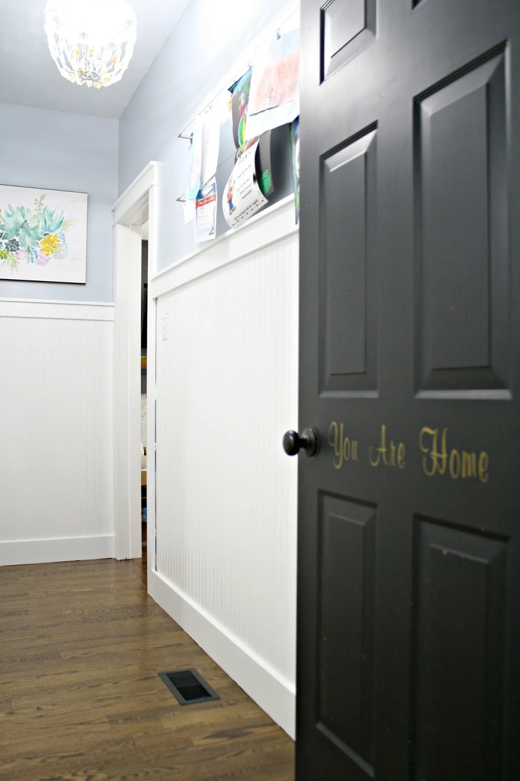 black door white beadboard