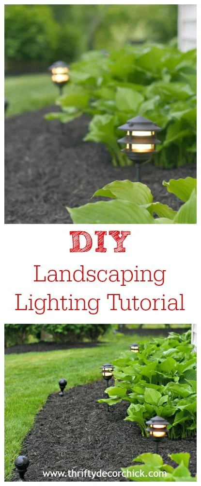 DIY landscape lighting