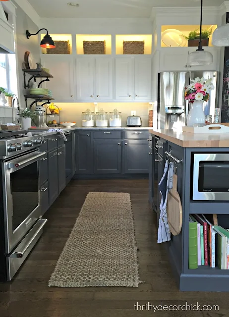 DIY accent lights on cabinets