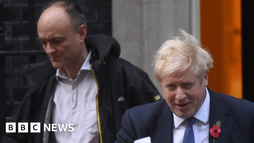 Boris Johnson and Dominic Cummings in Downing Street