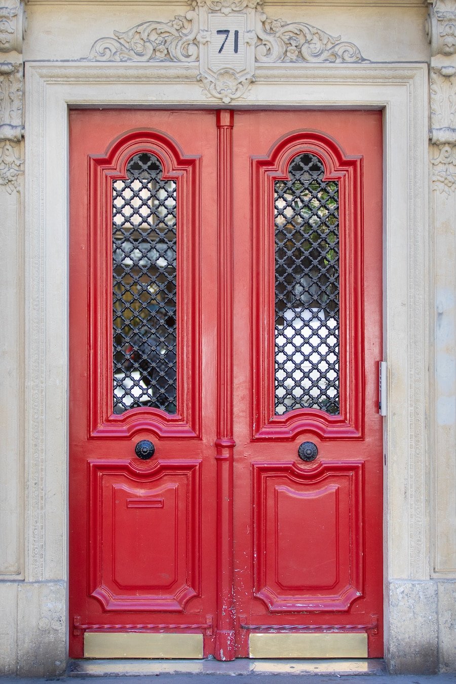 red front door paint color