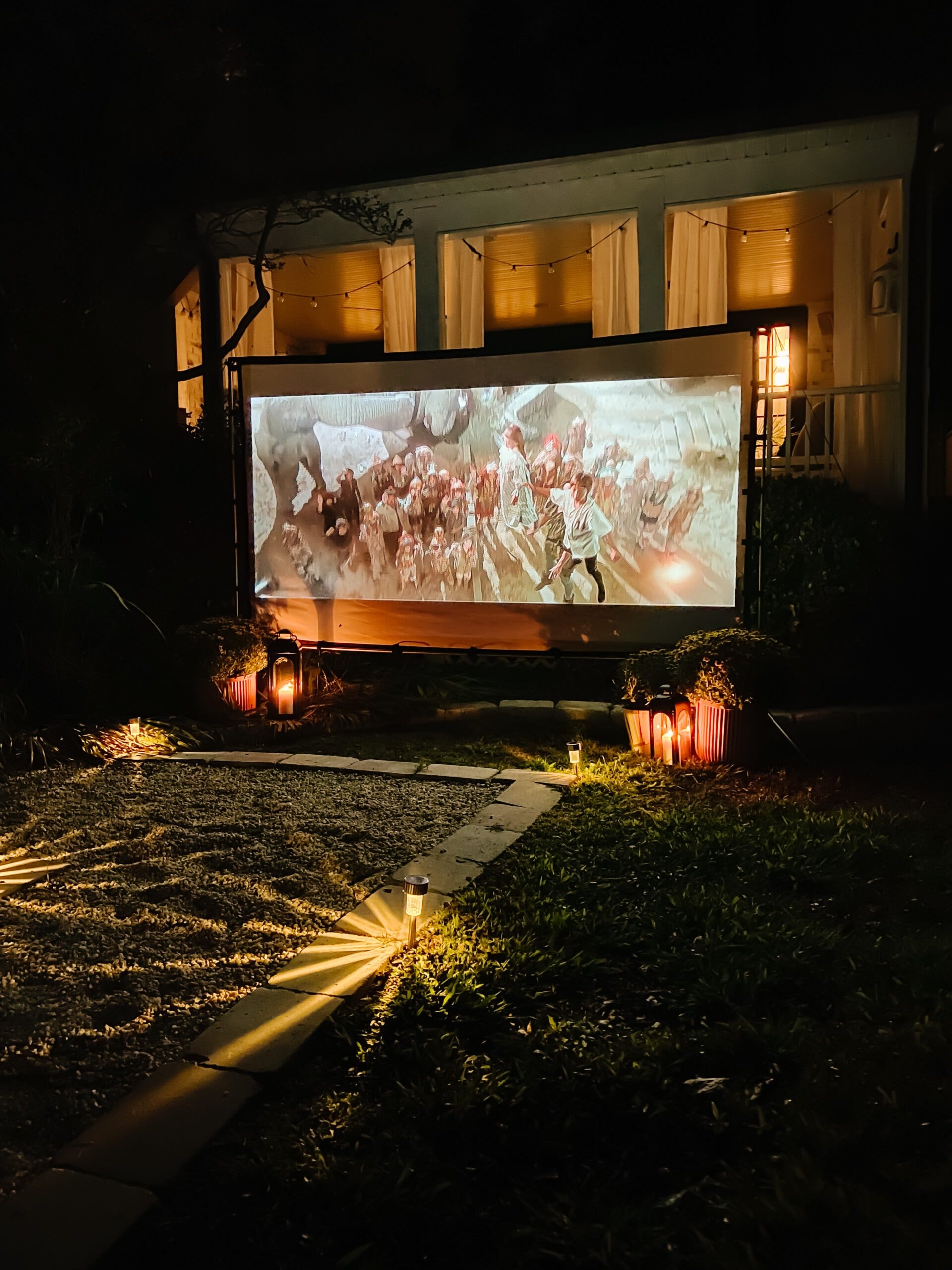 backyard movie night