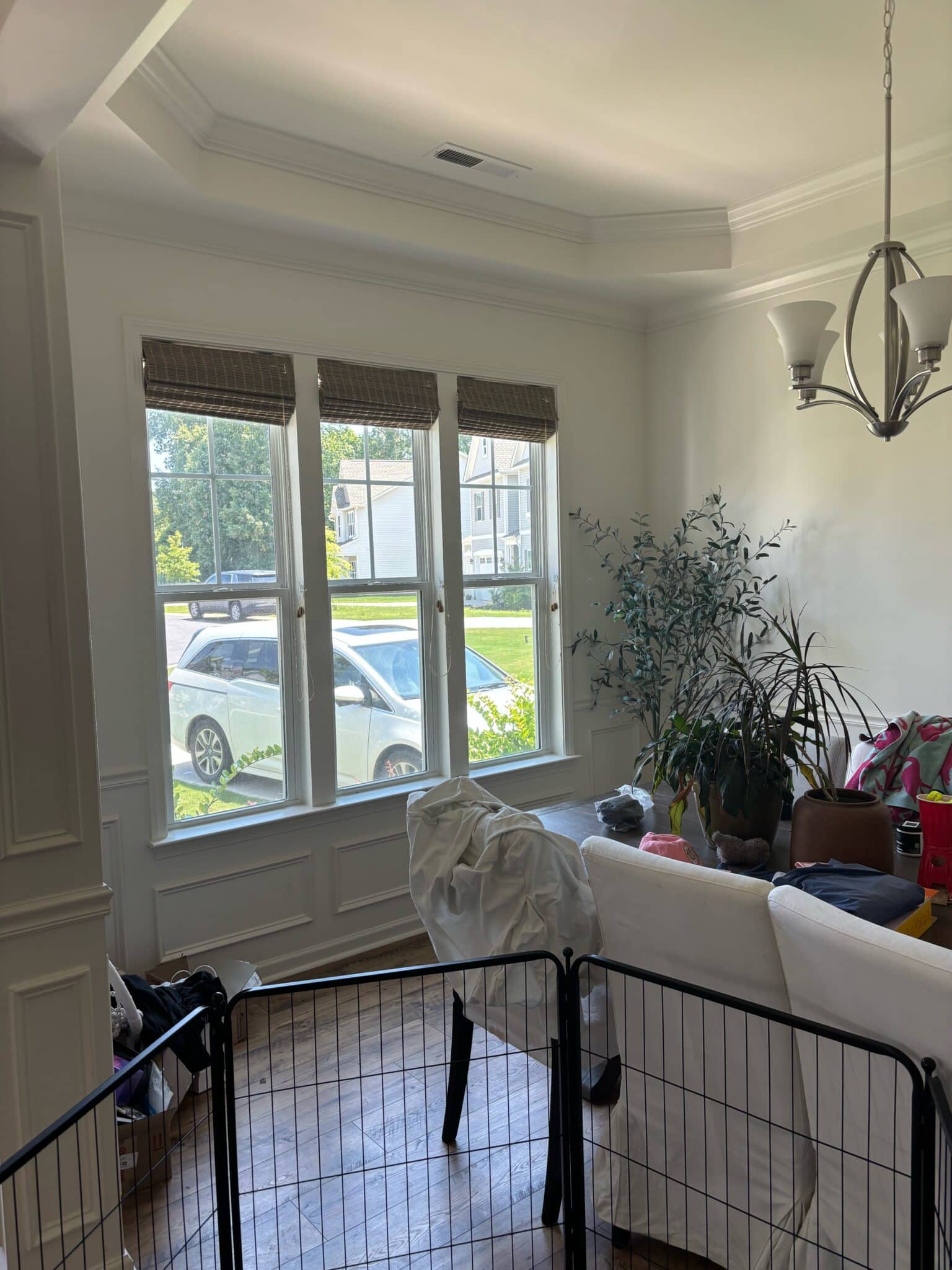 plain dining room before