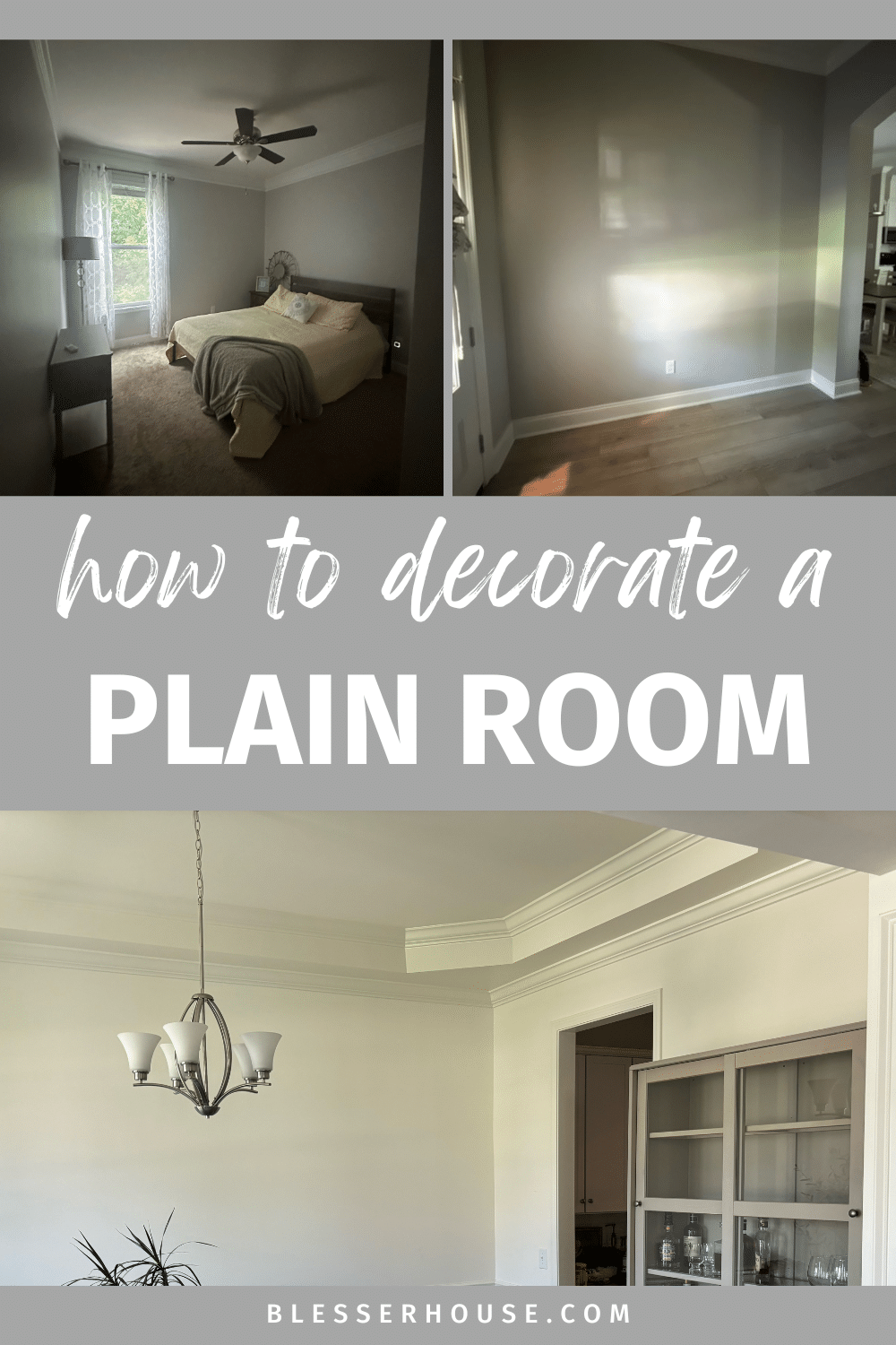 how to decorate a plain room