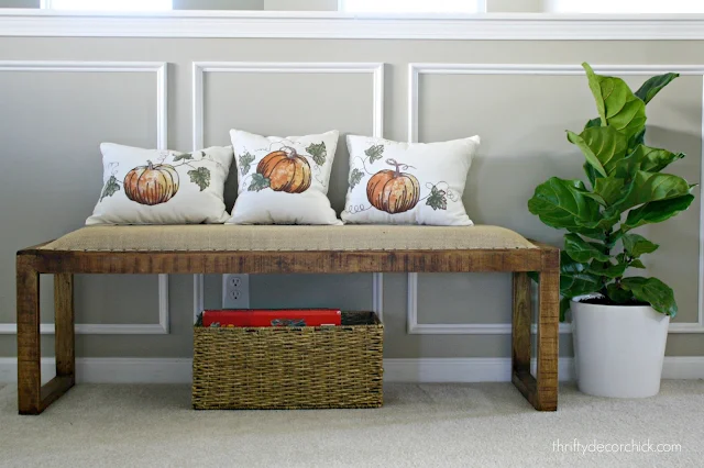 DIY pumpkin pillows