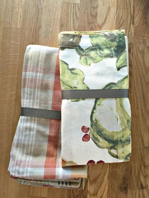 Pottery Barn fall napkins