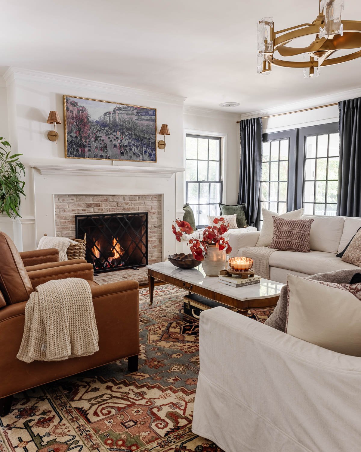 cozy fall living room decor 