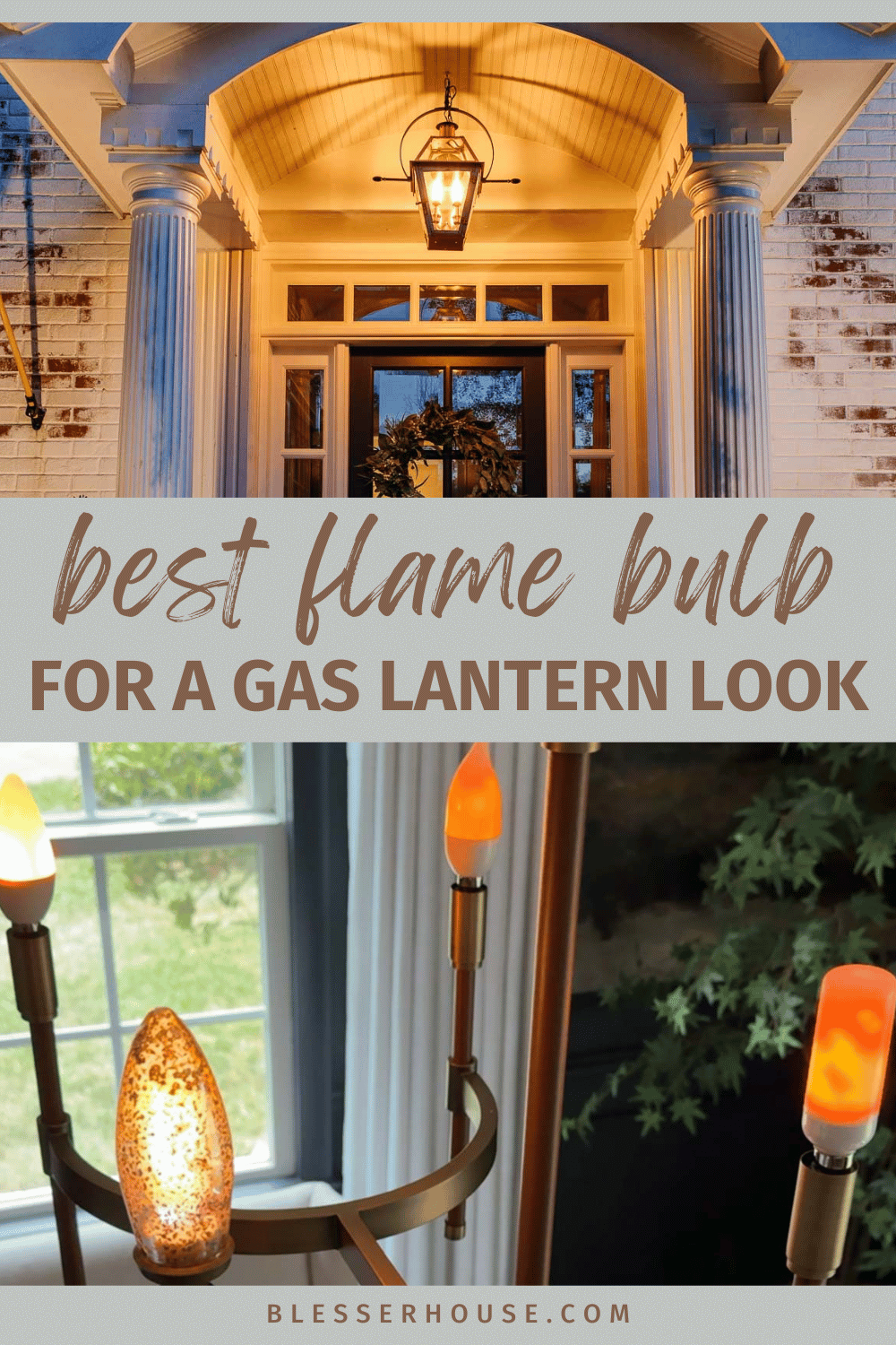 the best flame light bulb for a gas lantern look