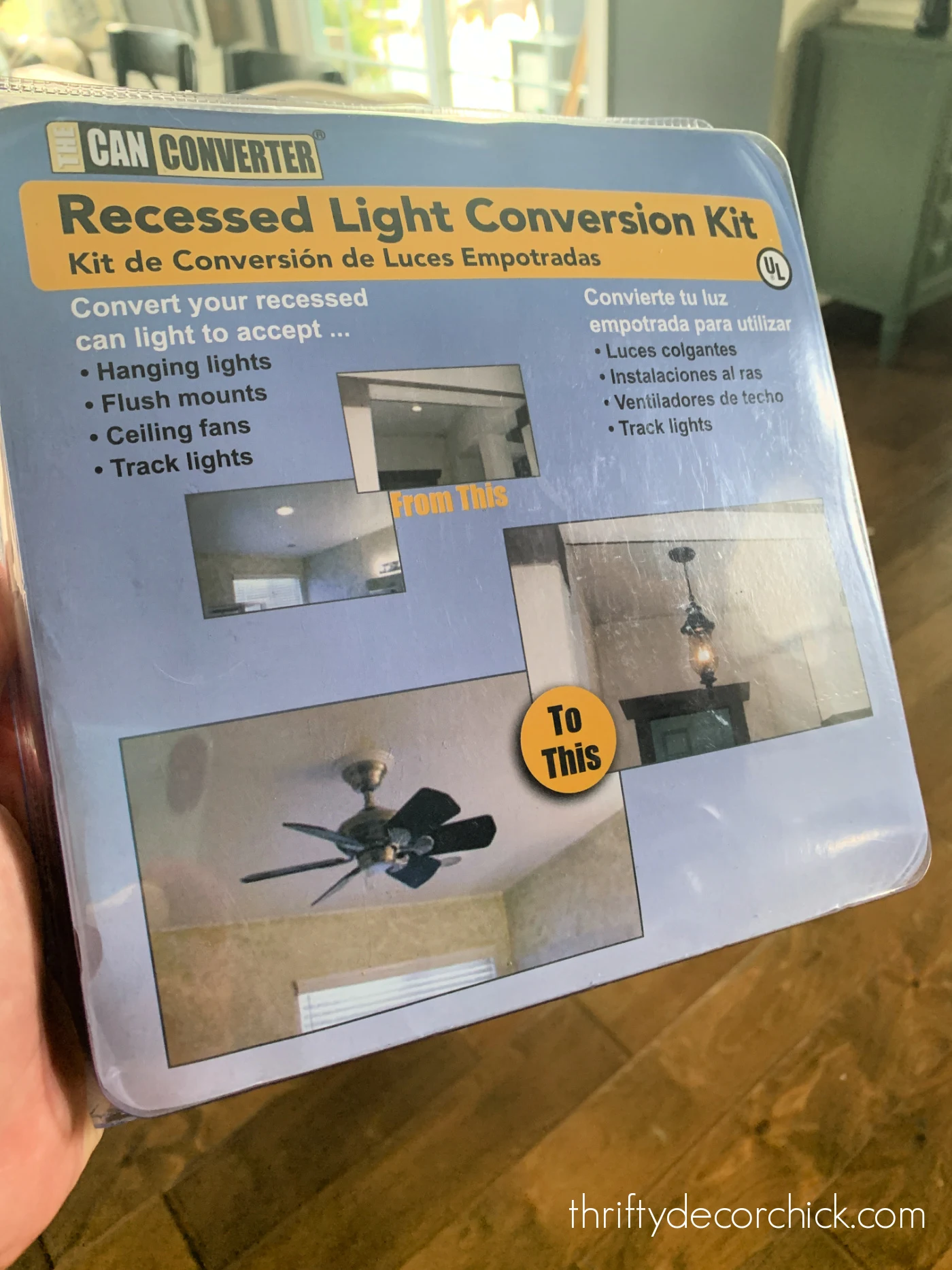 recessed can to light fixture kit