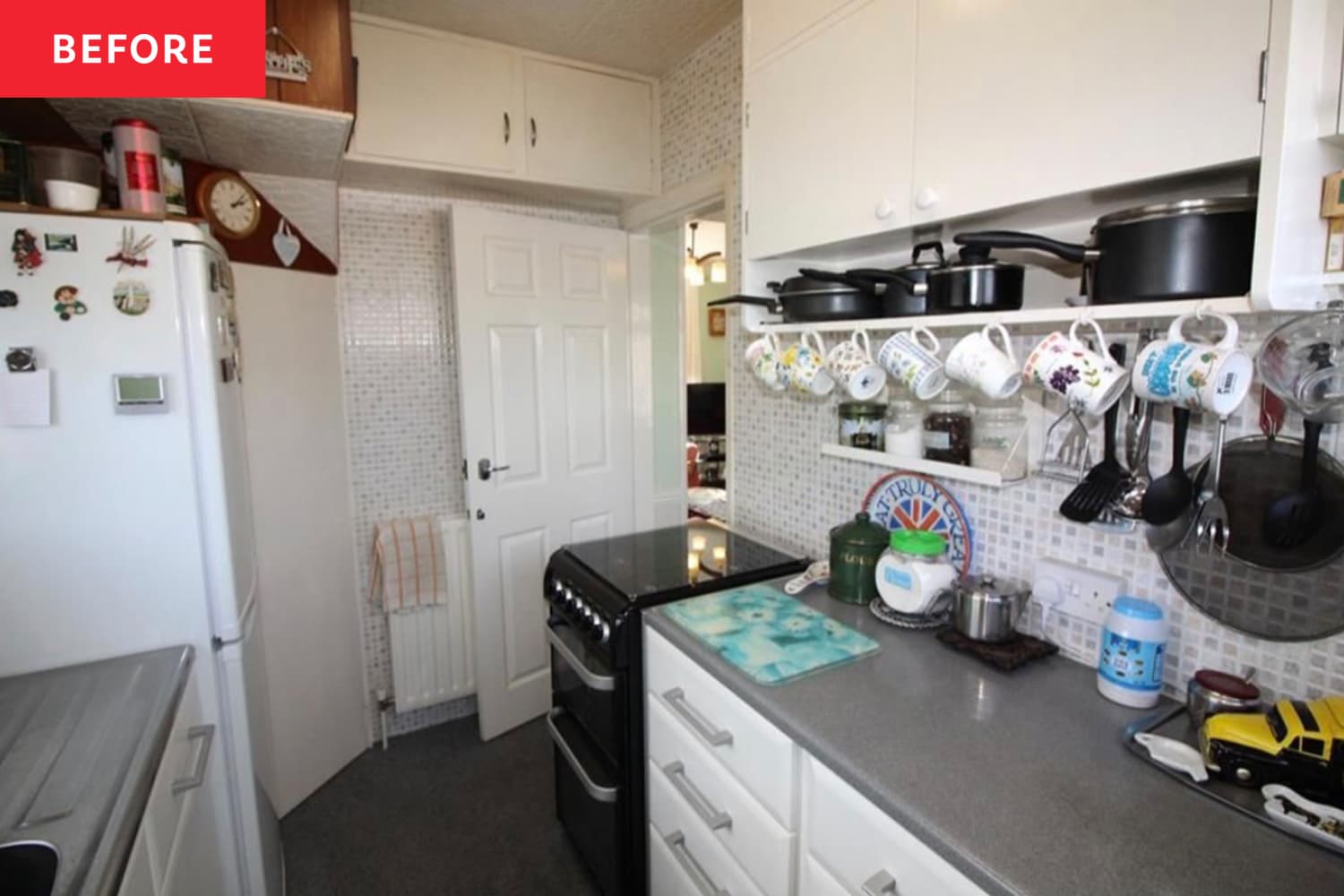 Before & After Photos: A Cramped Kitchen Gets a Retro Redo