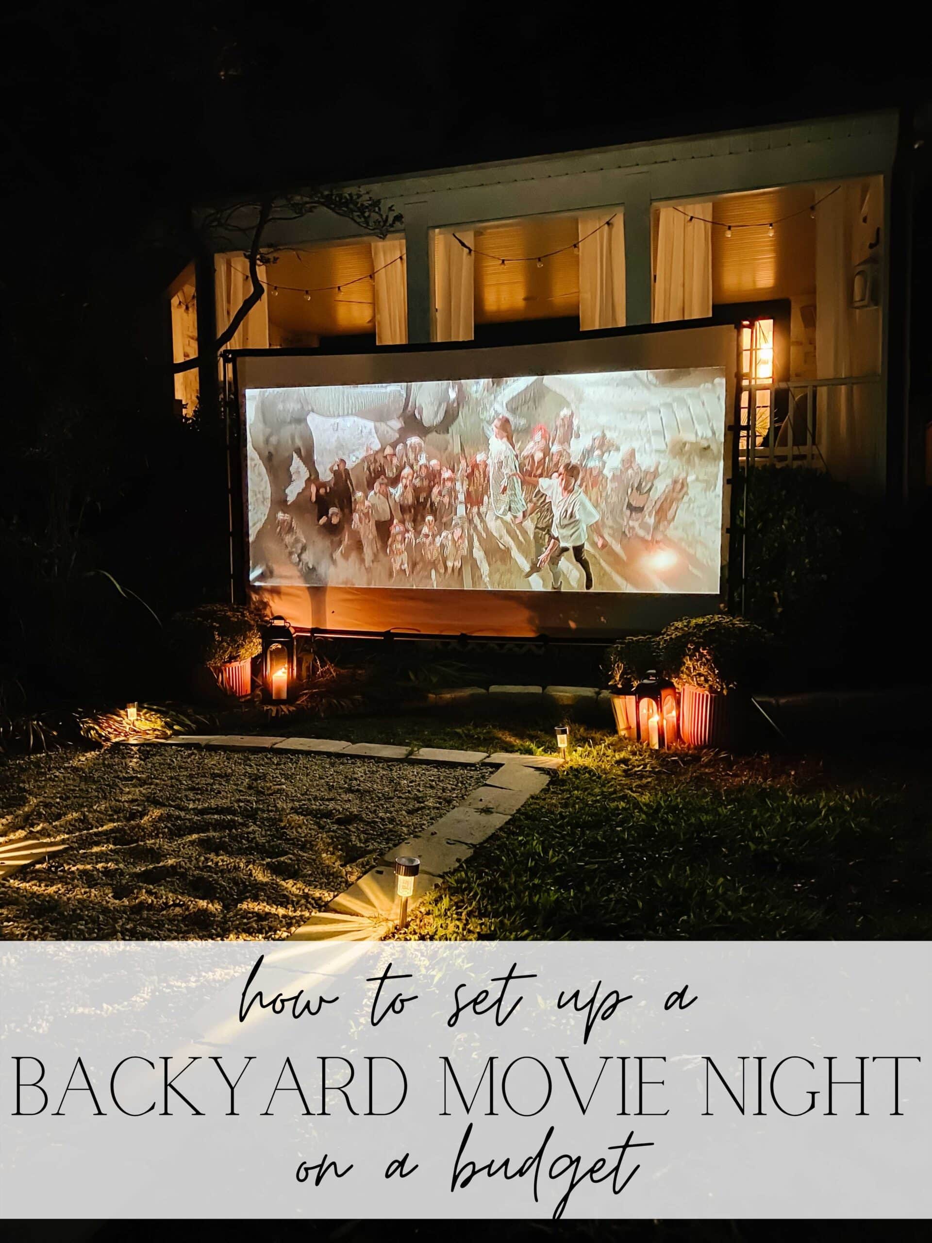 The best outdoor projector screen, movie projector, and streaming device to set up a backyard movie night for less than $400. 