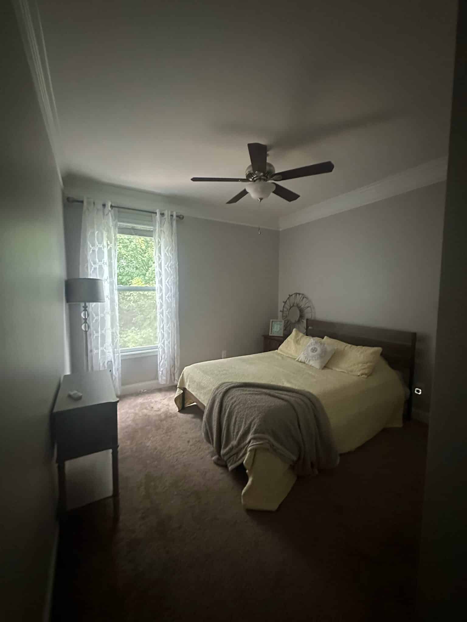 plain guest bedroom