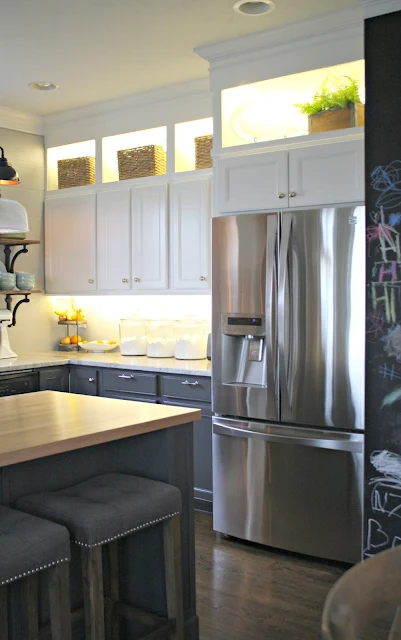 extended cabinets to ceiling