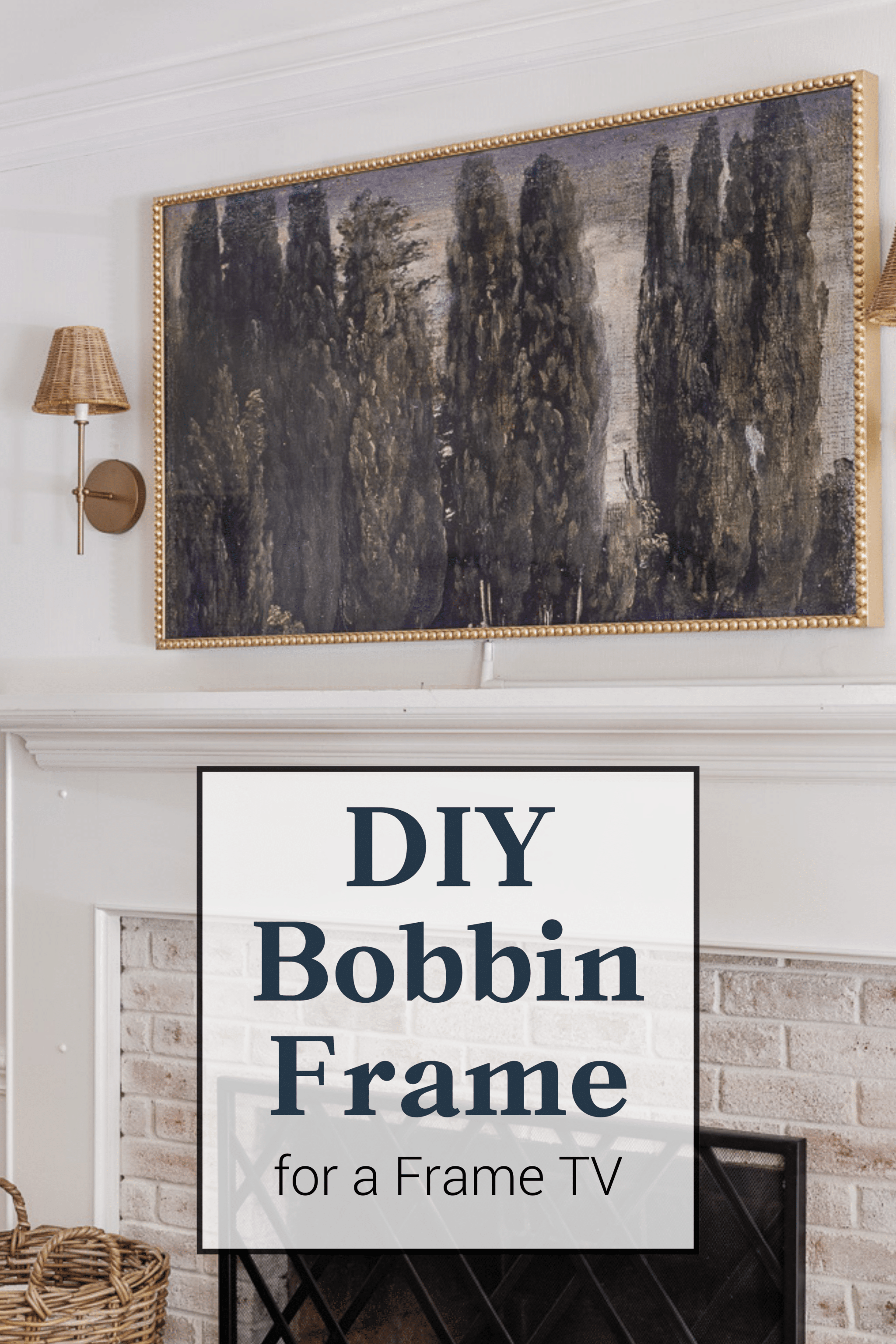 diy bobbin frame for samsung frame tv