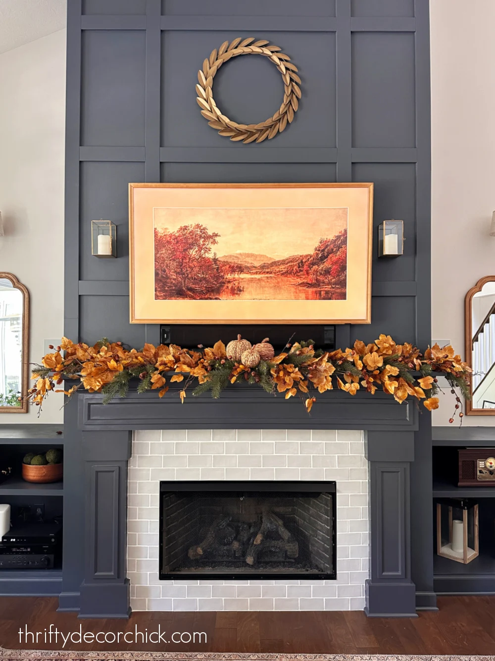 woodland evergreen fall decor