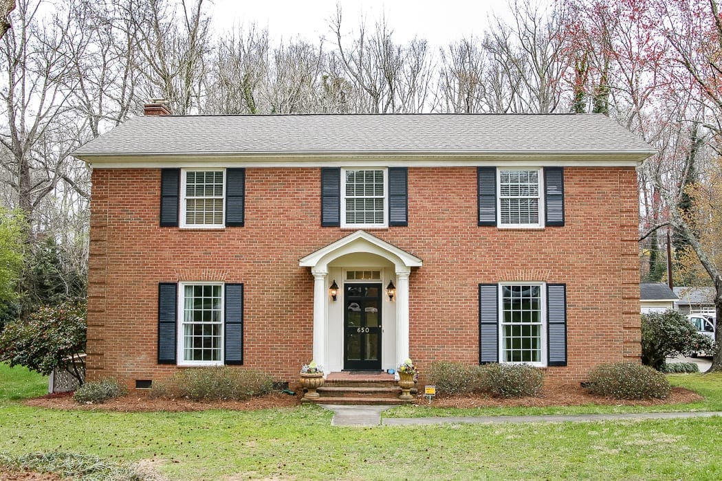 brick colonial house