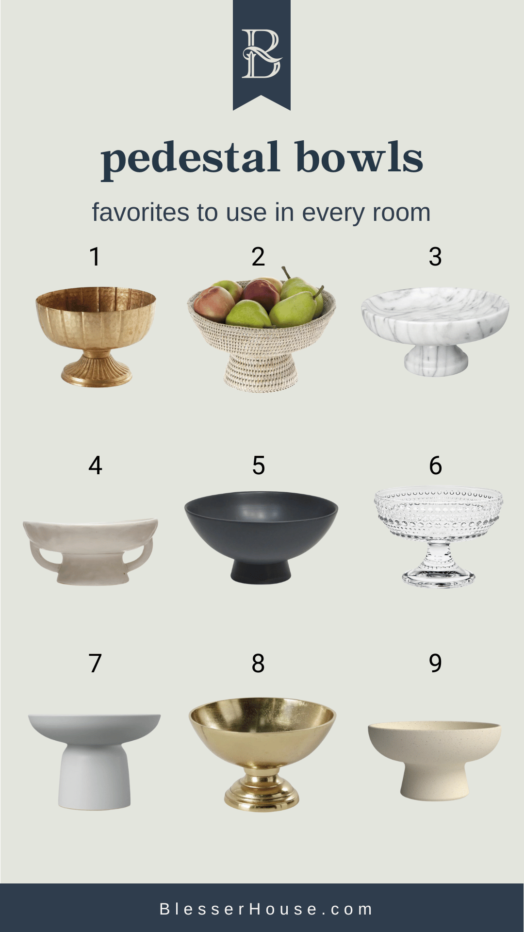 best pedestal bowls to use in every room