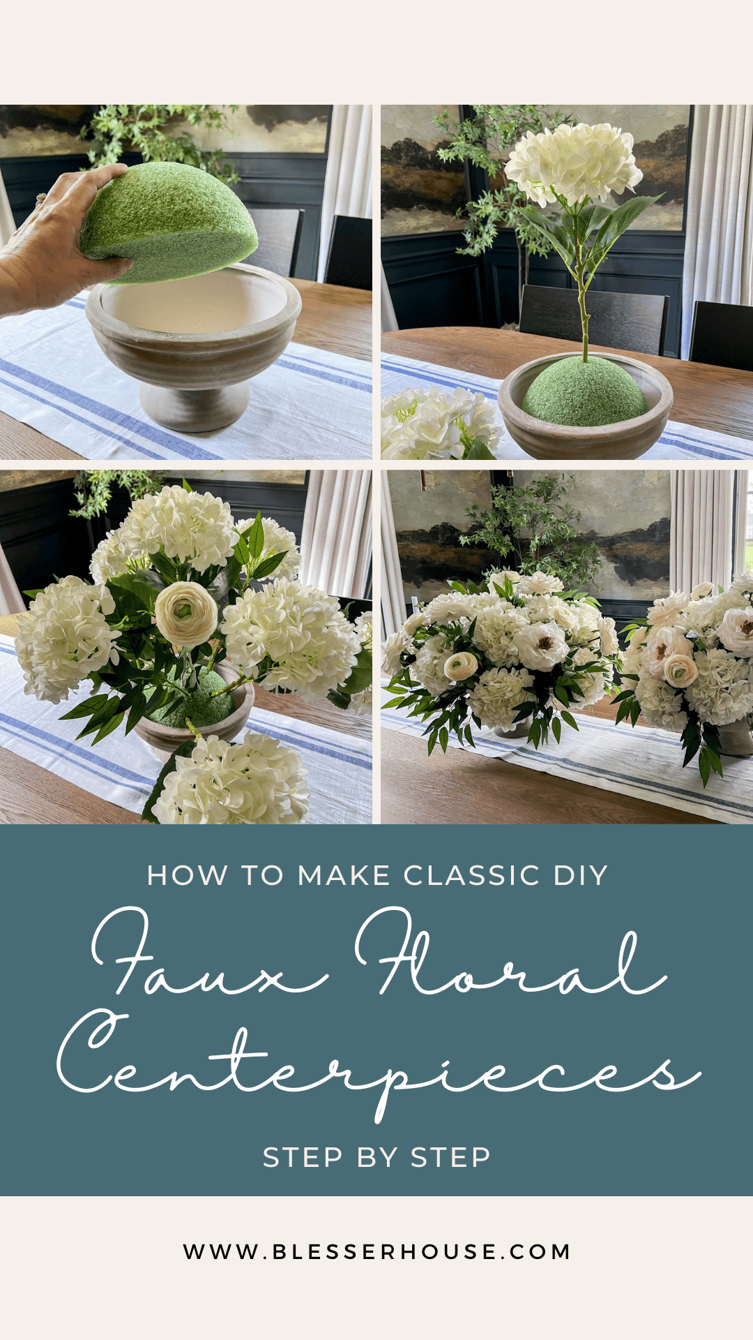 simple diy centerpieces faux floral arrangements