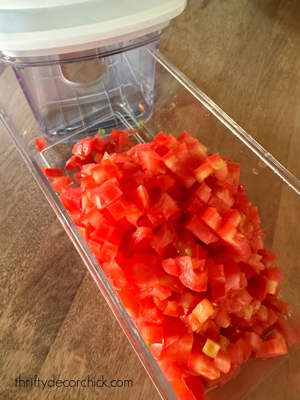 finely diced tomatoes