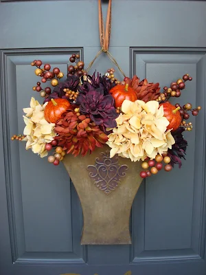 easy fall door decor