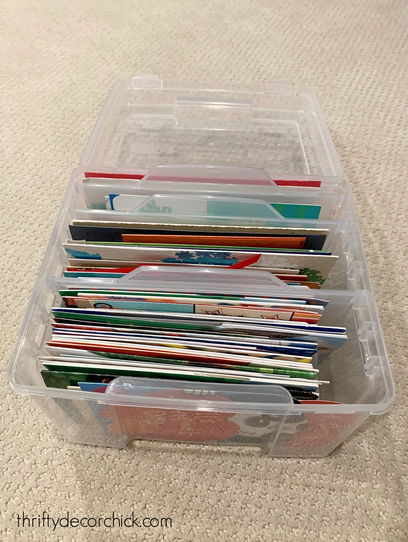 greeting card organizer