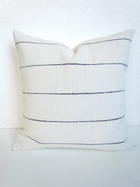 ticking stripe pillow cover