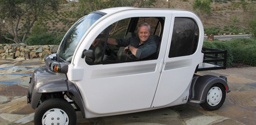 Danny Lipford driving electric car